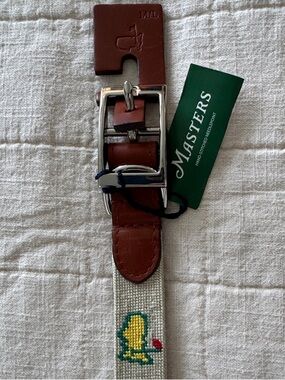 Masters Dog Collar Smathers & Branson Needlepoint and Leather